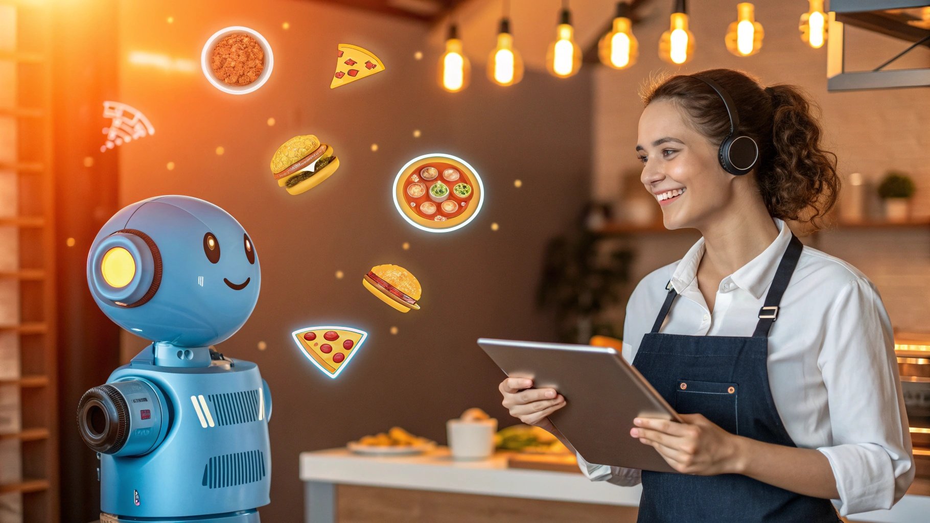 AlinAI vorbește la telefon cu clienții restaurantului